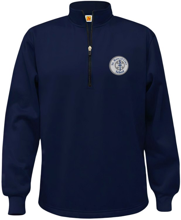 Picture of YL Perf Navy SRL Fleece Quarter-Zip Sweatshirt